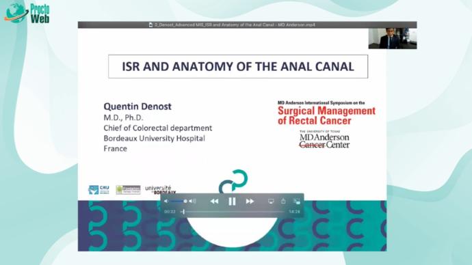 Quentin Denost - ISR and Anatomy of the Anal Canal