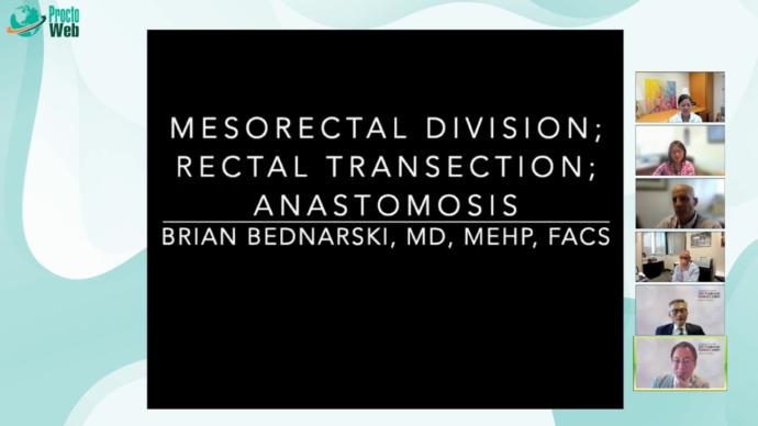 Brain Bednarski - Mesorectal Division. Rectal transection. Anasomosis