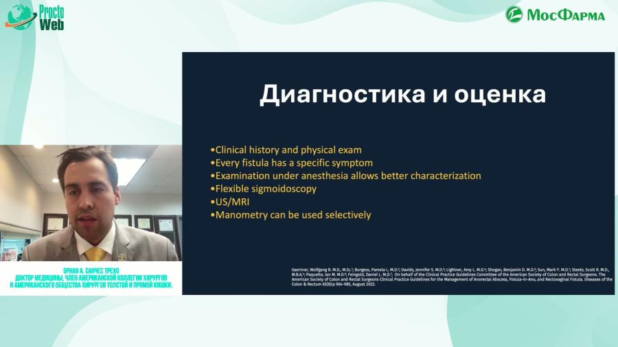 Эрнан А. Санчес Трехо - Современное ведение сложных аноректальных свищей