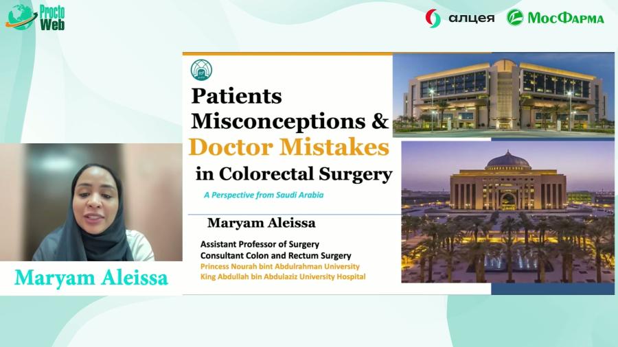 Maryam Aleissa - Patients Misconceptions and Doctor mistakes in colorectal surgery
